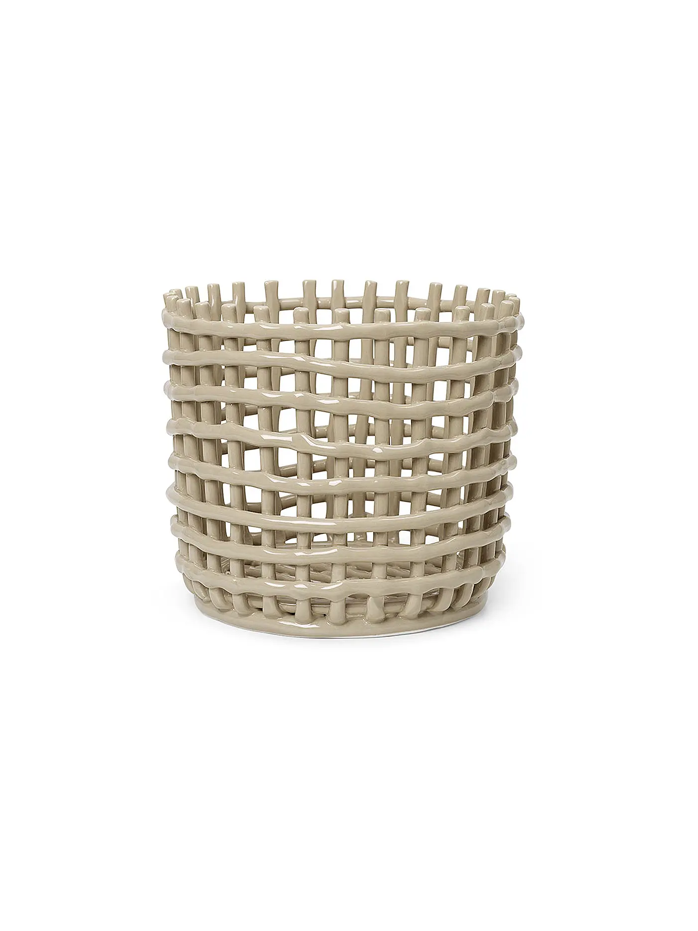 FERM LIVING | Keramik Korb Large Cashmere | 